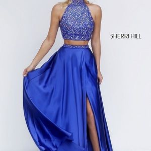 Blue prom dress